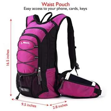 Miracol Hydration Pack Backpack with 2L Bladder for Hikers