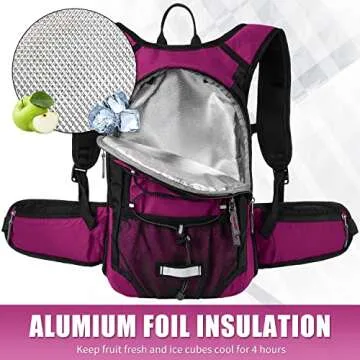 Miracol Hydration Pack Backpack with 2L Bladder for Hikers