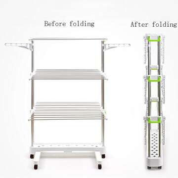Newerlives BR505 3-Tier Collapsible Drying Rack