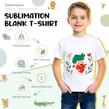 5 Sublimation T-Shirts For Toddlers, Durable & Cute