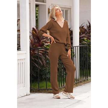 Stylish Women's 2 Piece Sweatsuit in Brown for Every Occasion