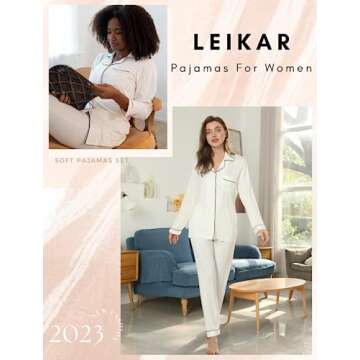 Leikar Button Up Pajama Set For Women 2 Piece Bridesmaid Pajamas Soft Pjs Lounge Sets S White