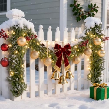 2Pcs 6Ft Norfolk Pine Garlands for Holiday Decor