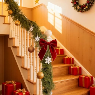 2Pcs 6Ft Norfolk Pine Garlands for Holiday Decor