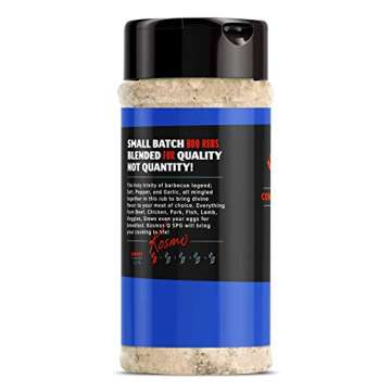 Kosmos Q Dry Rub SPG Beef BBQ Dry Rub, Bottle of 12 Oz