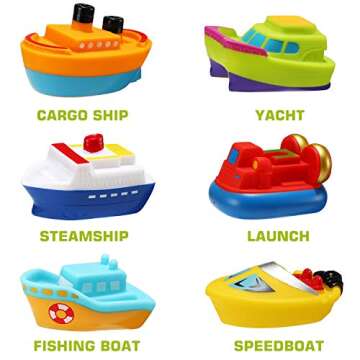 Light Up Boat Bath Toys for Kids - Fun & Safe!