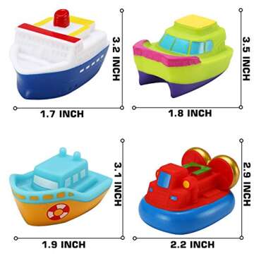 Light Up Boat Bath Toys for Kids - Fun & Safe!