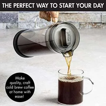 Primula Cold Brew Pour Over Glass Coffee Maker - Brew, Store & Serve in One