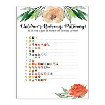 Baby Shower Games Bundle with "Coming Soon" Gold Glitter Banner | Set of 4 Activities | 50 Sheets Ea...