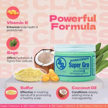 Bronner Brothers Super Gro Maximum Strength, 6 Ounce