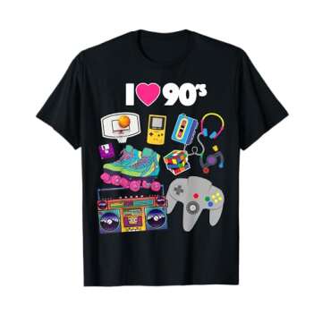Cool I Heart Love 90's Retro Classic T-Shirt