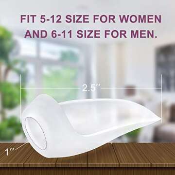 Promifun Gel Bunion Protector Shield, 10 Pack of Bunion Pads and Cushions, Bunion Guard for Big Toe, Relieve Foot Pain from Friction, Rubbing and Pressure (FSA or HSA Eligible)