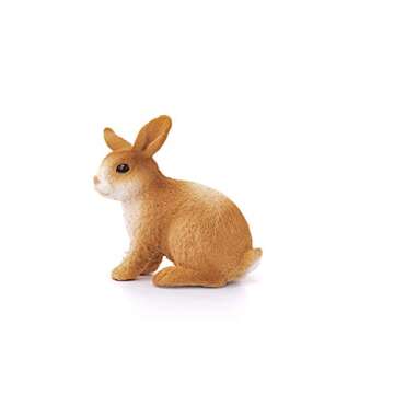 Schleich Farm World Bunny Rabbit Toy for Kids Ages 3+