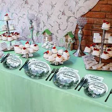 Adventure Awaits Baby Shower Tableware Set for 24 Guests