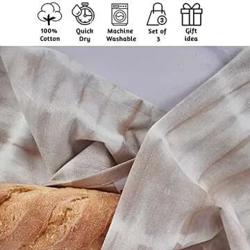 Folkulture Fall Kitchen Towels or Dish Towels, 20x26 Inches Tea Towels with Hanging Loop or Hand Towels, Flour Sack Towels or Dishcloth for Home Decorations, 100% Cotton Set of 3, Fall Decor