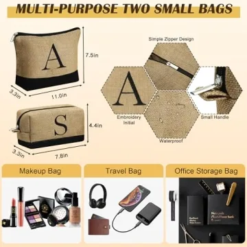 YOOLIFE Personalized Beach Tote Bag for Women