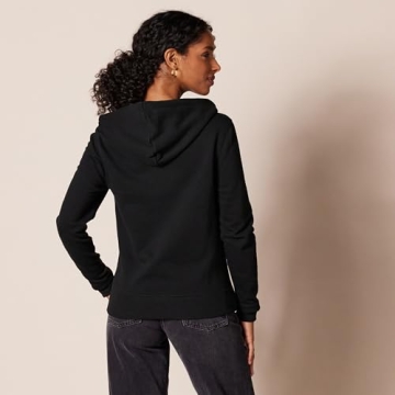 Amazon Essentials Women's Cozy Full-Zip Hoodie in Black