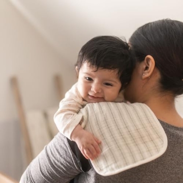 Crane Baby Organic Cotton Burp Cloth Set - Adorable & Absorbent