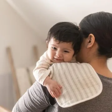 Crane Baby Organic Cotton Burp Cloth Set - Adorable & Absorbent