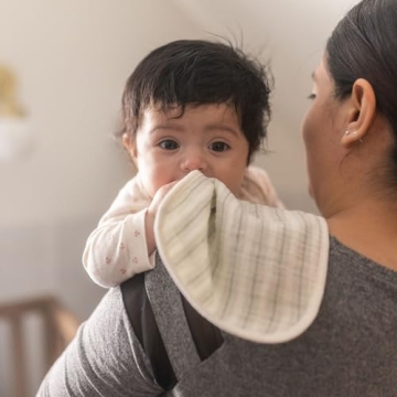 Crane Baby Organic Cotton Burp Cloth Set - Adorable & Absorbent