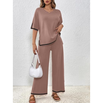 SuperPrity Summer Sweater Set for Women - Comfortable Loungewear