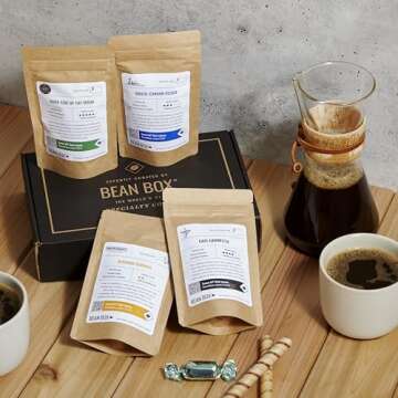 Bean Box Gourmet Coffee Sampler | Specialty Coffee Gift Basket | Coffee Gift Set | Coffee Gifts for ...