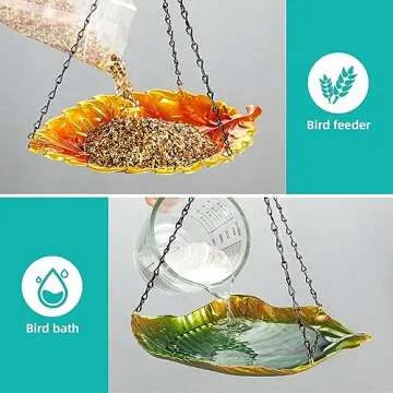 Outdoor Bird Feeder and Bath Set for Garden Joy