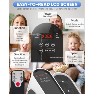 HJDFGSS Under Desk Elliptical - Compact Exercise Solution