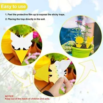 Fruit Fly Sticky Traps, 96 Pack Eco-Friendly Solution