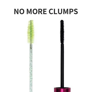 tifanso 200PCS Spoolie Eyelash Brush - Disposable Mascara Brush Wand for Lashes, Eyebrow Eyelash Extension Supplies (Green)