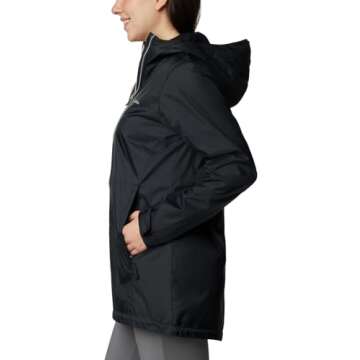 Columbia Women's Plus Size Long Rain Jacket - 2X Size
