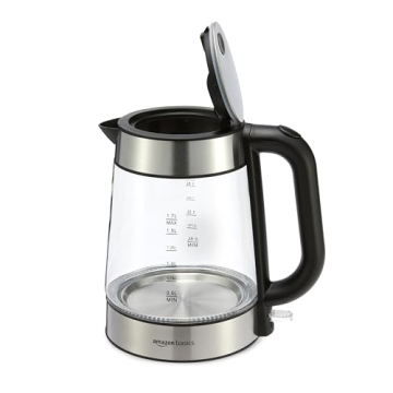 Amazon Basics Electric Hot Water Kettle, 1.8 Quarts, BPA-Free