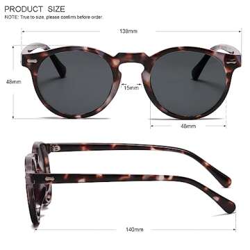 Gleyemor Vintage Polarized Sunglasses for Men