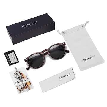 Gleyemor Vintage Polarized Sunglasses for Men