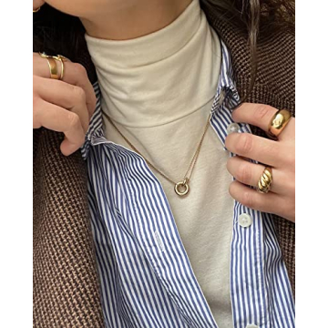 Dainty Gold Friendship Necklace for Women by AllenCOCO