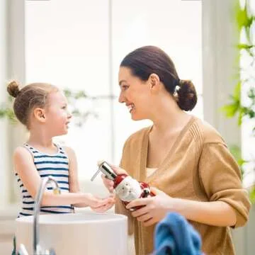 RQYIXI Red Ceramic Soap Dispenser Set for Kitchen