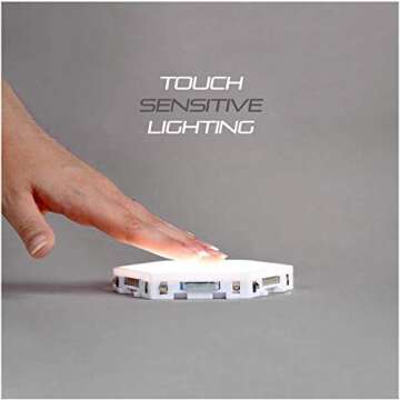 Clearon (12 Pack) LED Hexagon Lights RGB - Bright Colorful LED lamp Modular Touch Sensitive Lighting...