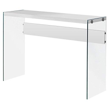Monarch Specialties Stylish Console Table with Glass Legs