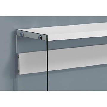 Monarch Specialties Stylish Console Table with Glass Legs