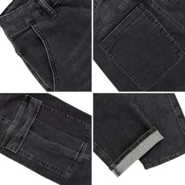 Stylish LONGYIDA Women's High Waisted Cargo Jeans for Comfort