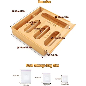 Ziplock Bag Organizer for Stylish Kitchen Storage