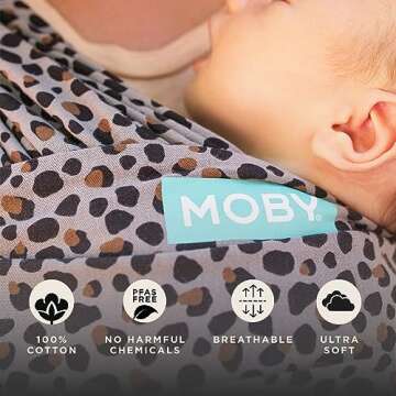 Stylish Moby Baby Wrap Carrier for Hands-Free Parenting