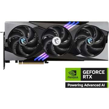 MSI Gaming RTX 5080 16G Gaming Trio OC Graphics Card for Ultimate Performance