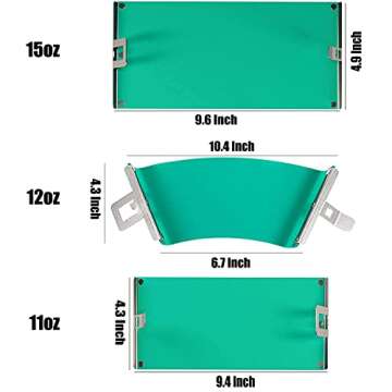 KISEER 11OZ 12OZ and 15OZ 3D Sublimation Silicone Mug Wrap 3 Pack Silicone Mug Cup Clamp for Mugs Pr...