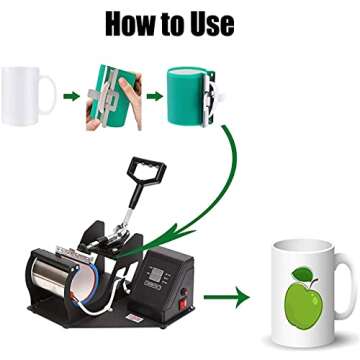 KISEER 3D Silicone Mug Wrap for Sublimation Printing