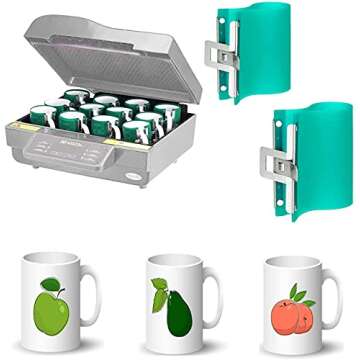 KISEER 3D Silicone Mug Wrap for Sublimation Printing