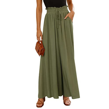 Dokotoo Women's Plus Size Wide Leg Palazzo Pants for Comfort