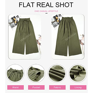 Dokotoo Women's Plus Size Wide Leg Palazzo Pants for Comfort