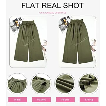 Dokotoo Women's Plus Size Wide Leg Palazzo Pants for Comfort