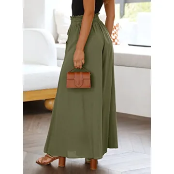 Dokotoo Women's Plus Size Wide Leg Palazzo Pants for Comfort
